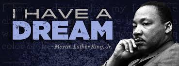 Dr. King with banner