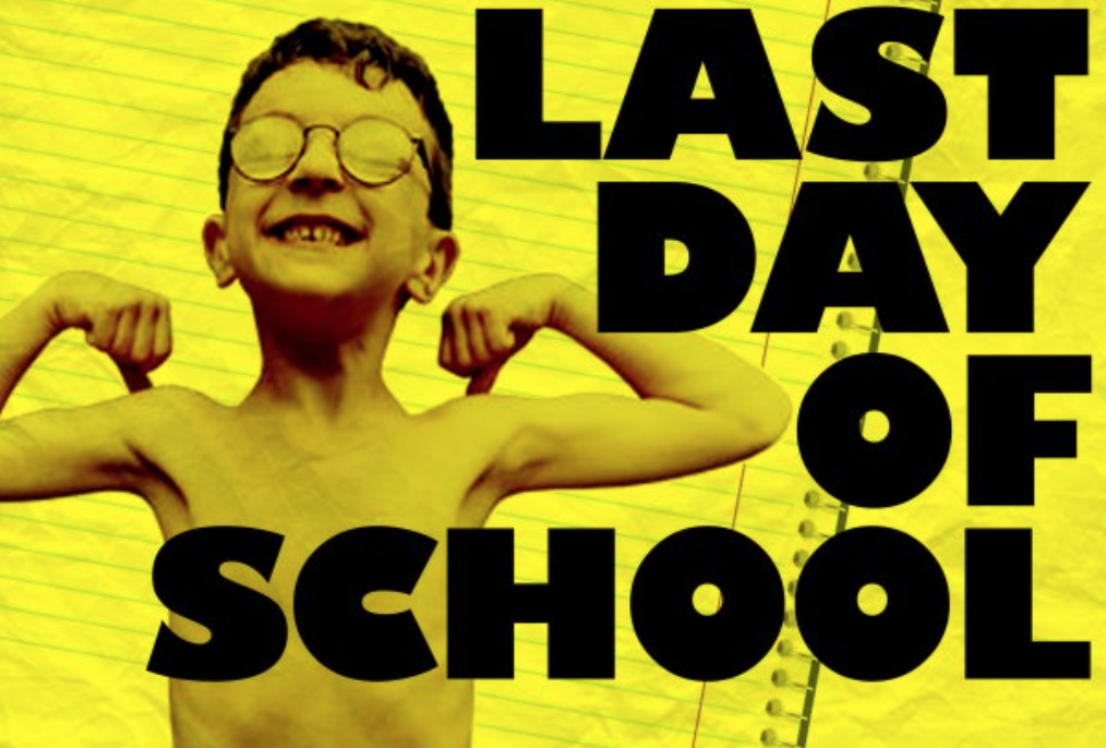happy boy on last day of school
