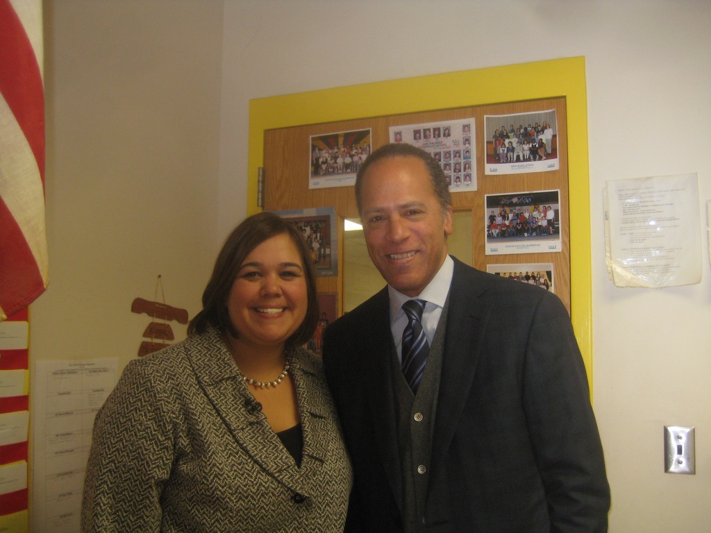 Picture of Micaela Pond with Lester Holt