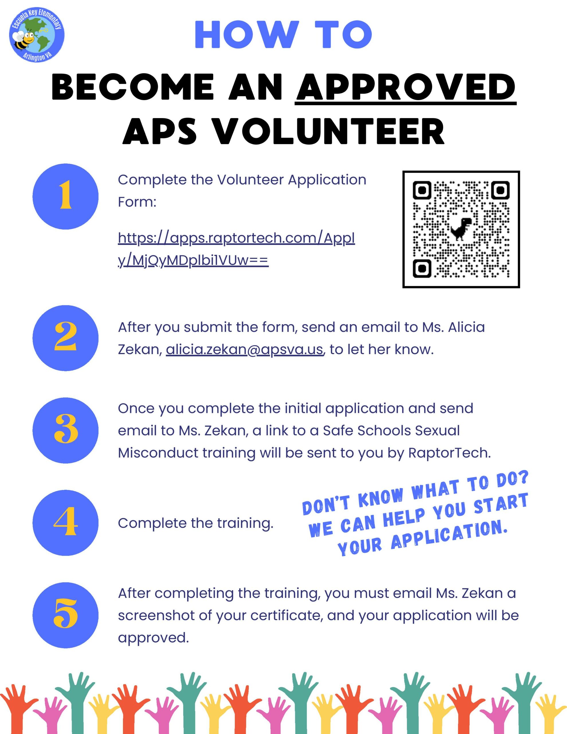 steps to volunteer 