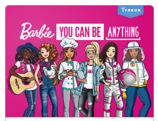 Barbies dressed up as different professions